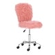 preview thumbnail 26 of 52, Clara Faux Fur Armless Office Chair