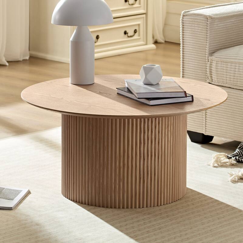 Round Fluted Side Table