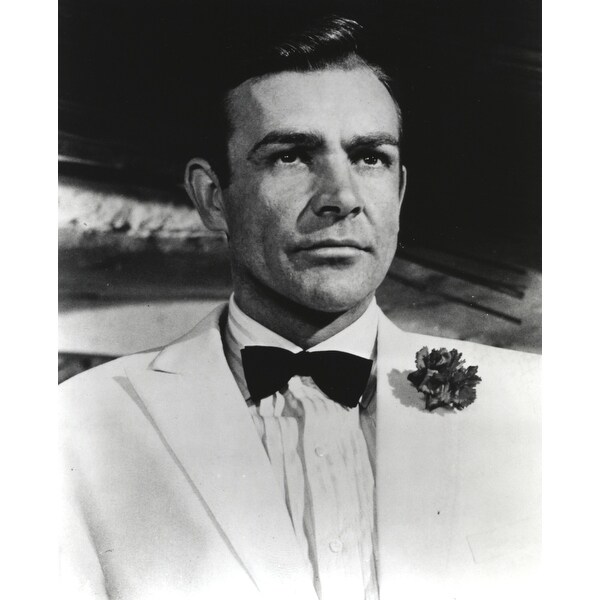 Shop Sean Connery Portrait in White Tuxedo Photo Print ...