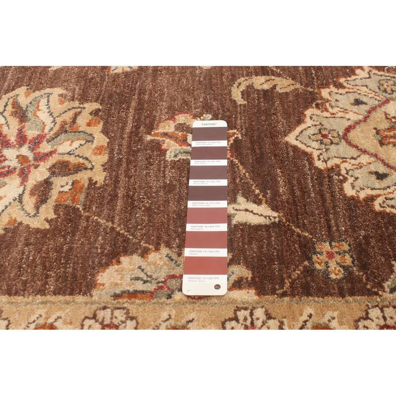 ECARPETGALLERY Hand-knotted Chobi Twisted Dark Brown Wool Rug - 9'2 x 12'1