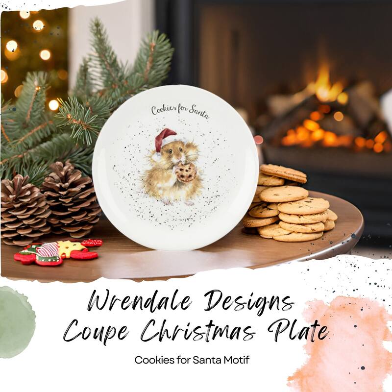 Royal Worcester Wrendale Designs Christmas Plate - 8 Inch