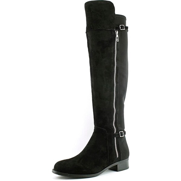 Ivanka Trump Oliss Women Round Toe Suede Over the Knee Boot