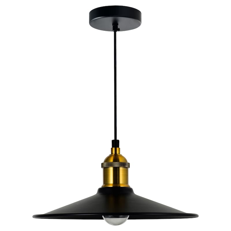 Brave 1 Light 10in Black Mini Pendant