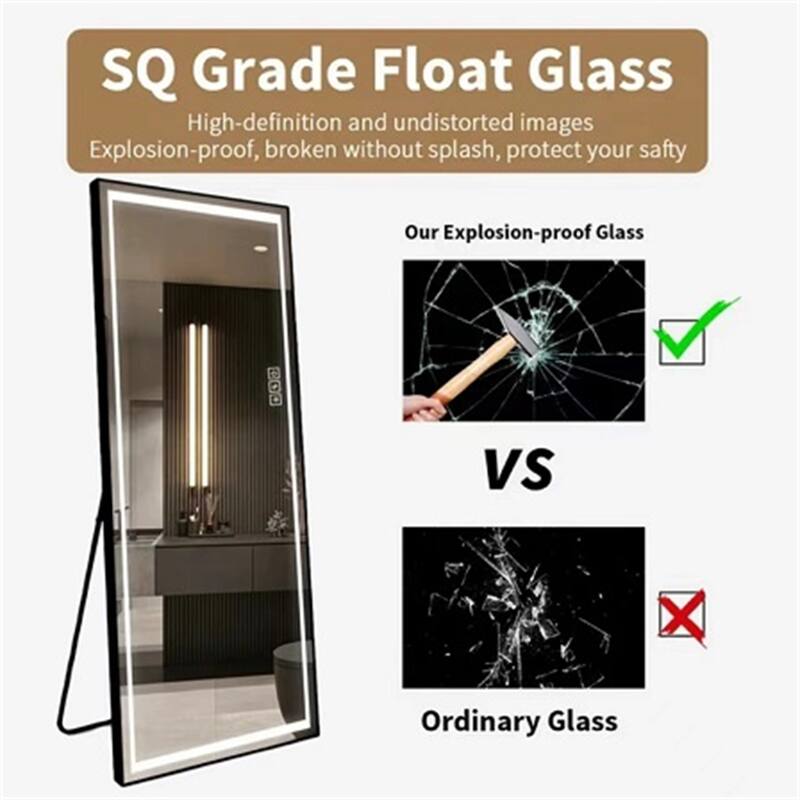 LED Mirror Full Length Mirror with Lights Wide Standing Tall Full Size