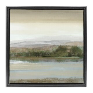 Stupell Lake View Atmosphere Framed Floater Canvas Wall Art Design By ...