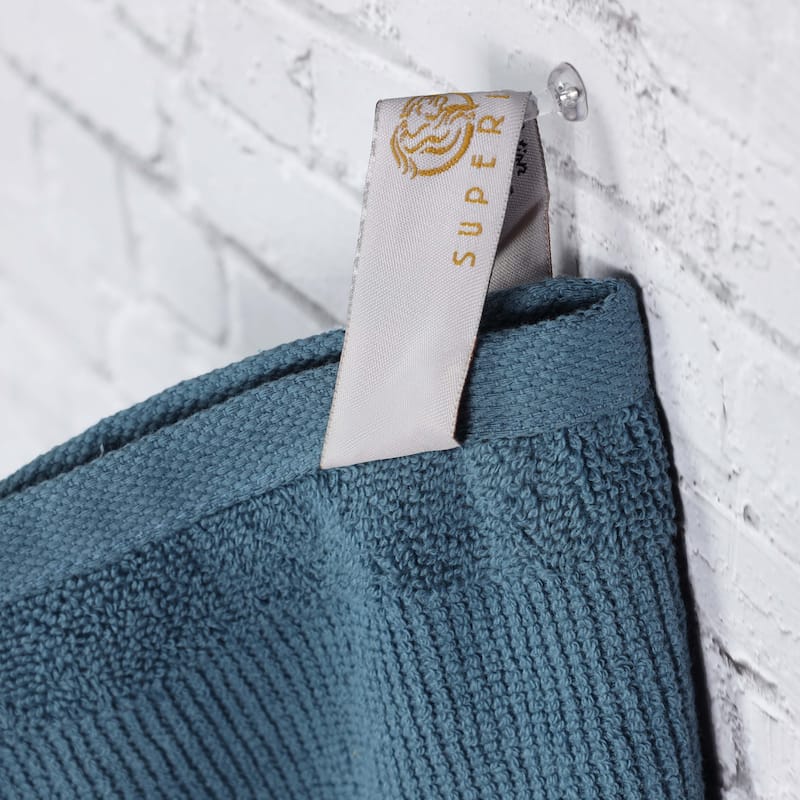 Quick-Dry Ribbed 3-Piece Cotton Towel Set by Superior