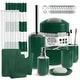 preview thumbnail 61 of 68, Clara Clark 23 Piece Complete Bathroom Accessories Kit With Shower Curtain and Rug Set Hunter Green