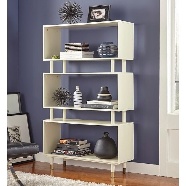 Simple Living Margo Mid-Century Modern 3-tier Bookshelf