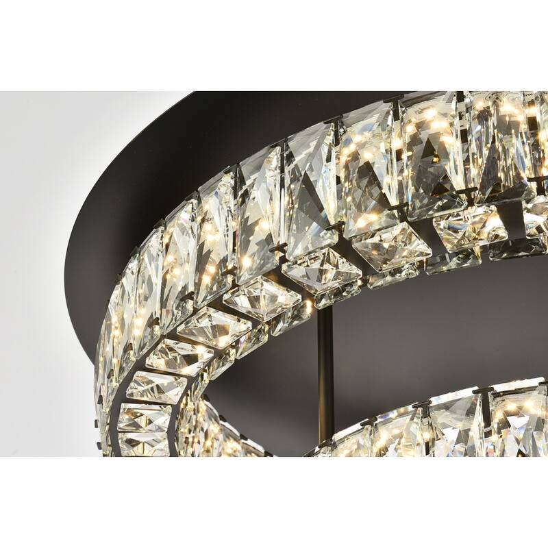 Indigo Home 26 inch LED double flush mount in black