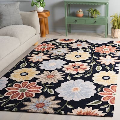 SAFAVIEH Handmade Jardin Sachika Floral Wool Rug