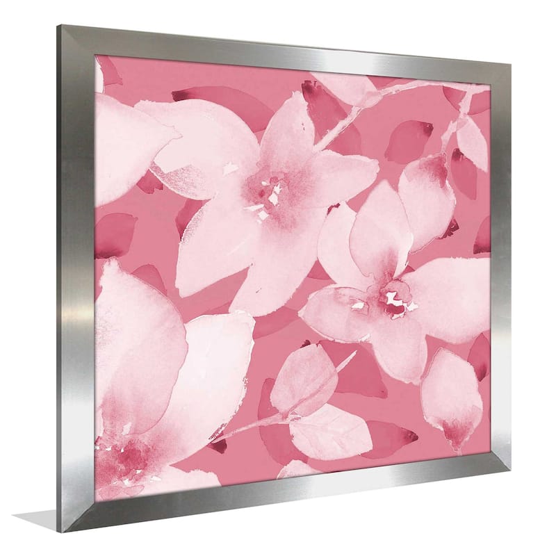 "Blooming Pink Whispers II (Square)" Print on Acrylic