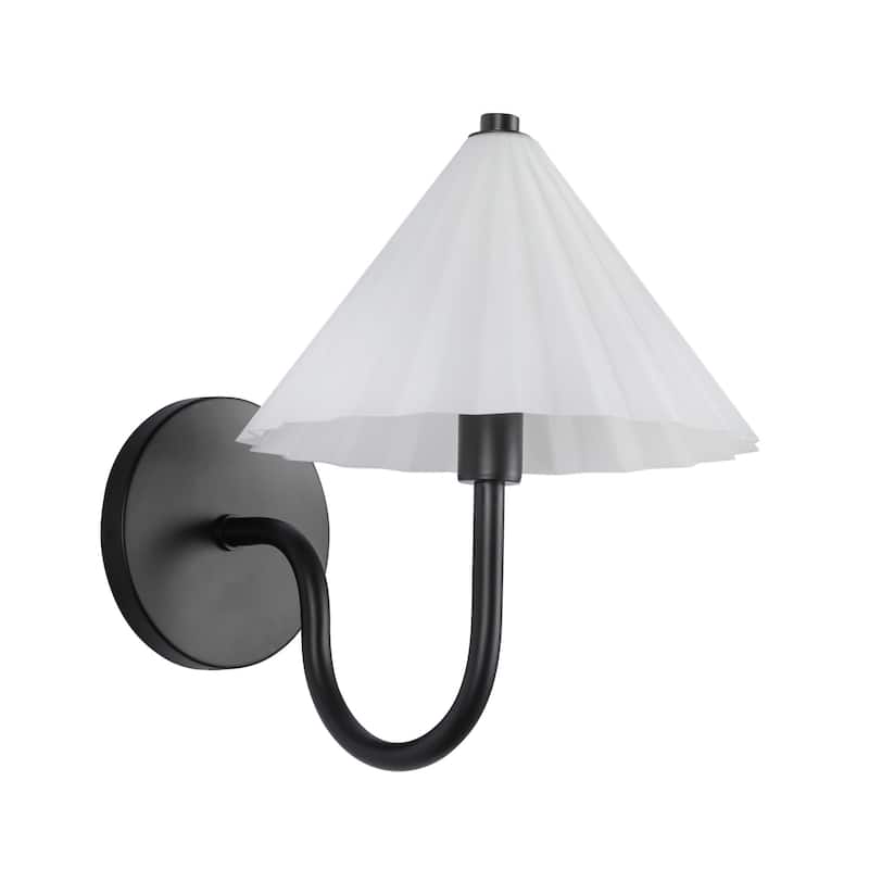 Alora Lighting WV451808 Serena 11" Tall Bathroom Sconce with Pleated