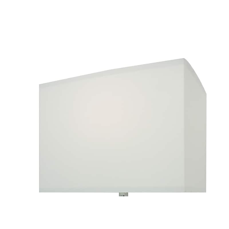 1pc Luxury Crystal Accent Table Lamp Nickel Led Light Touch Lamp Rectangular Shade Chrome Color Finish