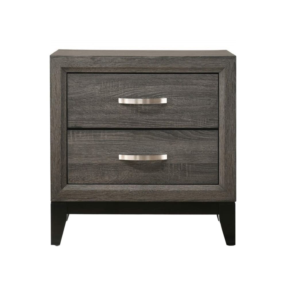Wooden Nightstand with 2 Drawers