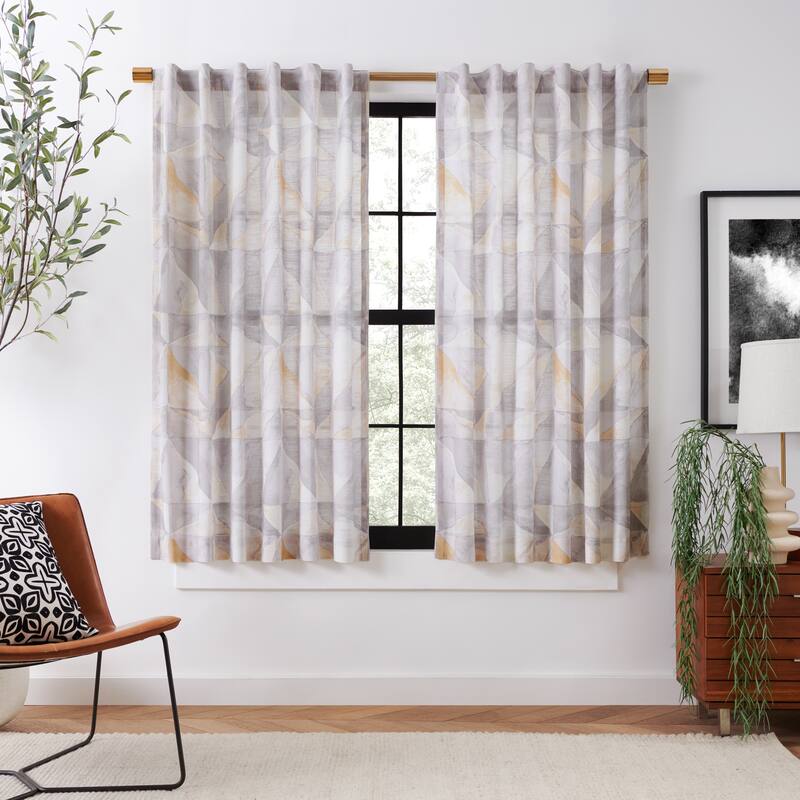 Rochelle Porter Prism Single Curtain Panel - 63 inches