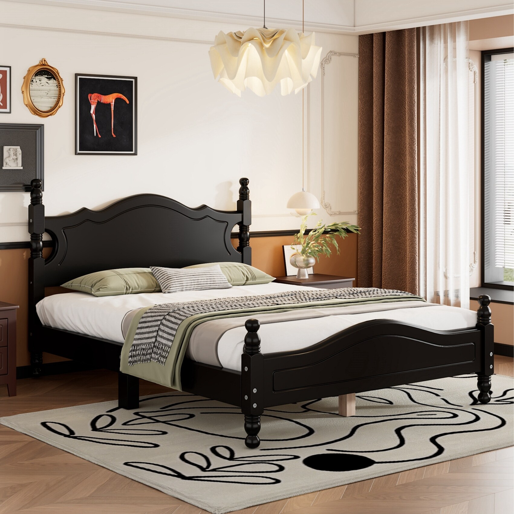 Retro platform bed discount