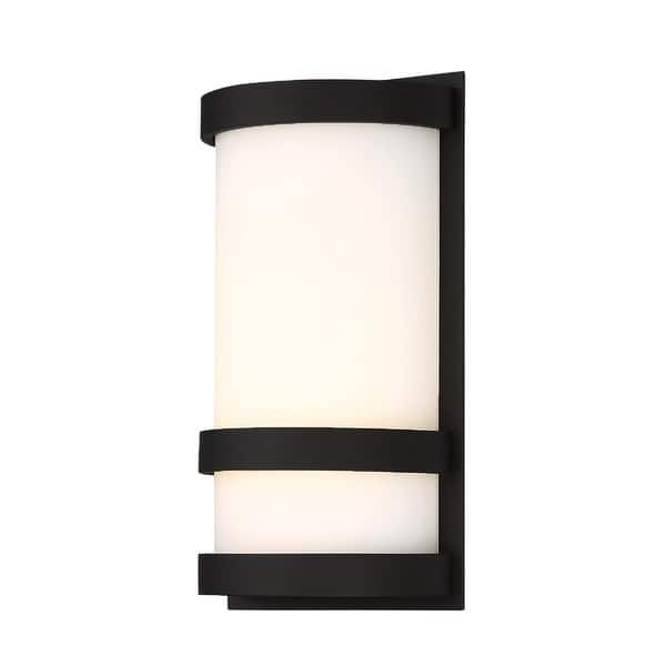 Shop Latitude Led Indoor And Outdoor Wall Light Overstock 31437720