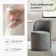 preview thumbnail 19 of 19, HULALA HOME Amalia Modern 21.5"W Ergonomic 360° Swivel Dining Chair with Curved Backrest Set of 4