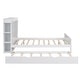 preview thumbnail 6 of 20, Wooden Platform Bedframe w/ Storage Headboard & Twin Size Trundle -Full