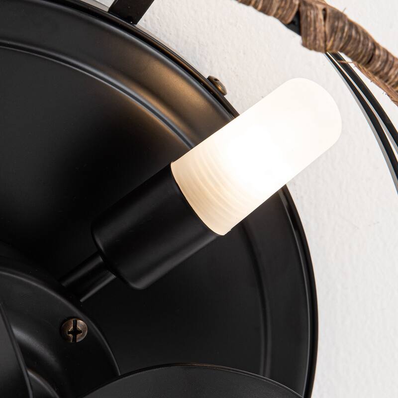 13" 3-Light 3-Blade Rustic Farmhouse Ceiling Fan with Light