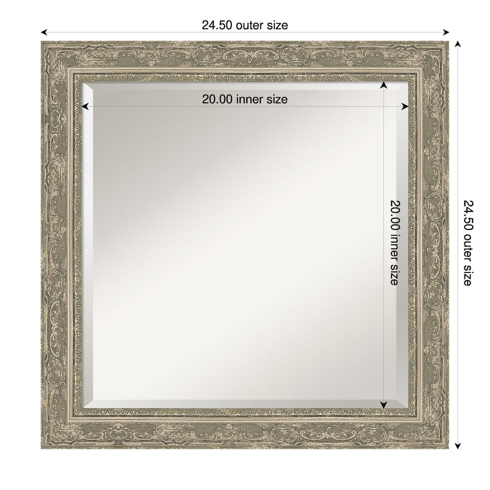 Filigree Beveled Framed Bathroom Vanity Wall Mirror