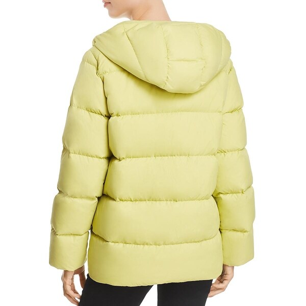 eileen fisher hooded puffer coat