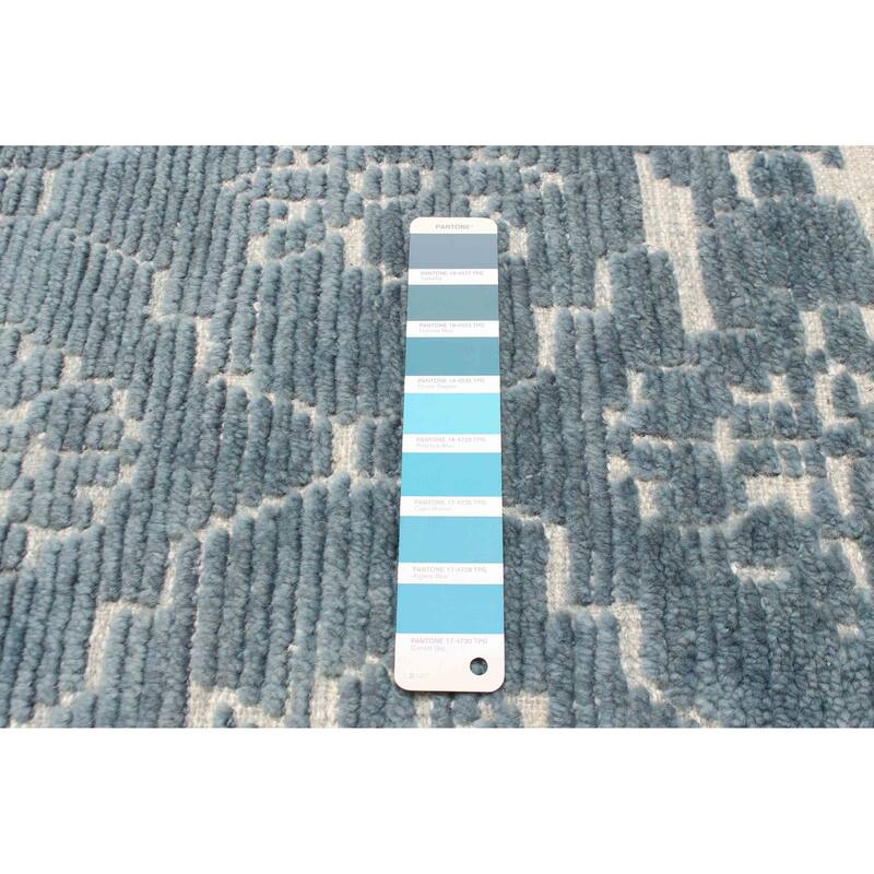 ECARPETGALLERY Hand-knotted Tangier Teal Wool Rug - 2'11 x 4'11