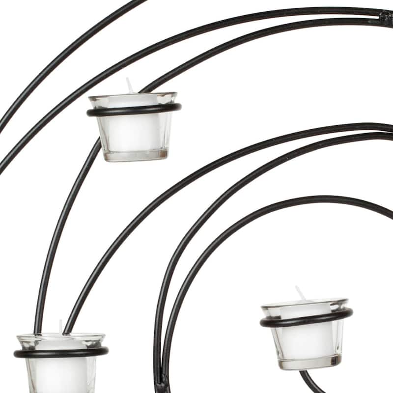SAFAVIEH Altrud Spiral Candle Holder Wall Sconce - 23.6"x3.9"x23.6" - 24Wx4Dx24H