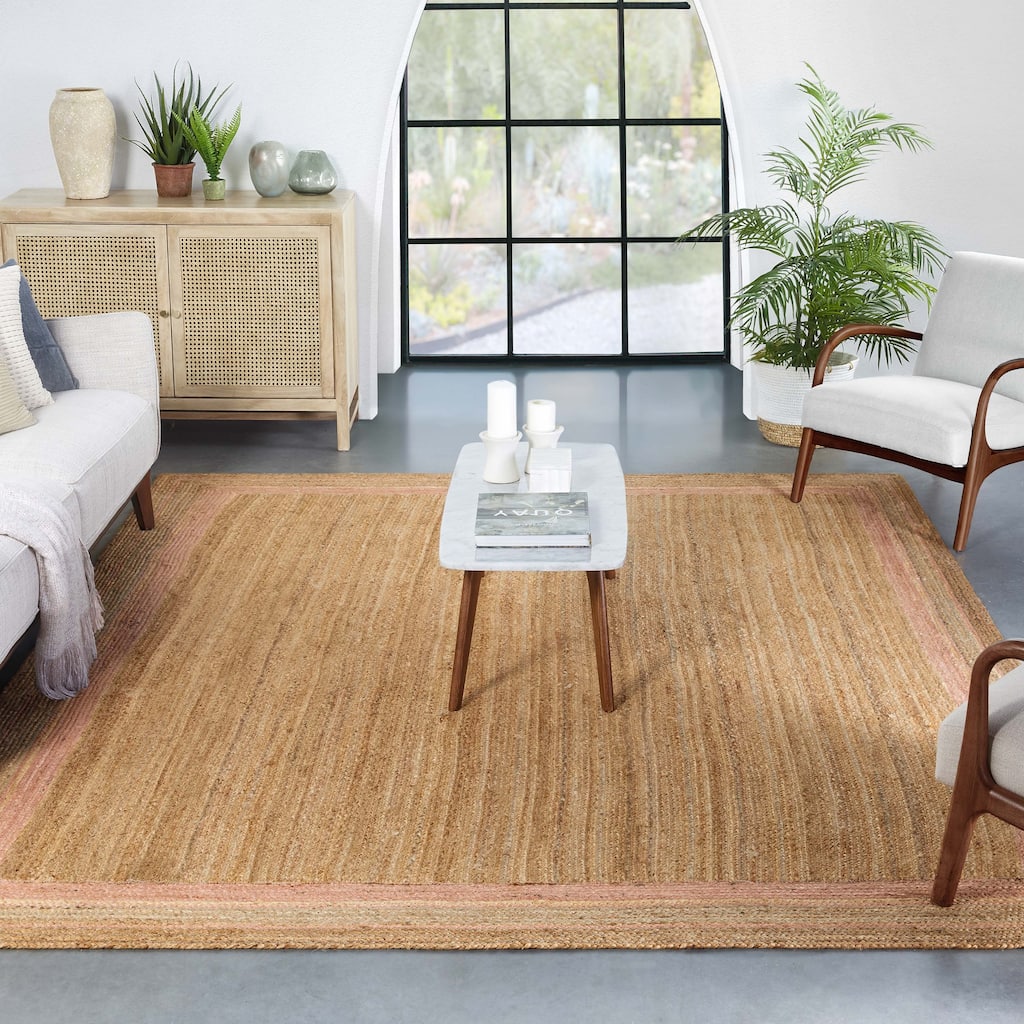 Natural Border Rug Well Woven Larkspur Border Natural Fiber Rugs Border Area Rug ...