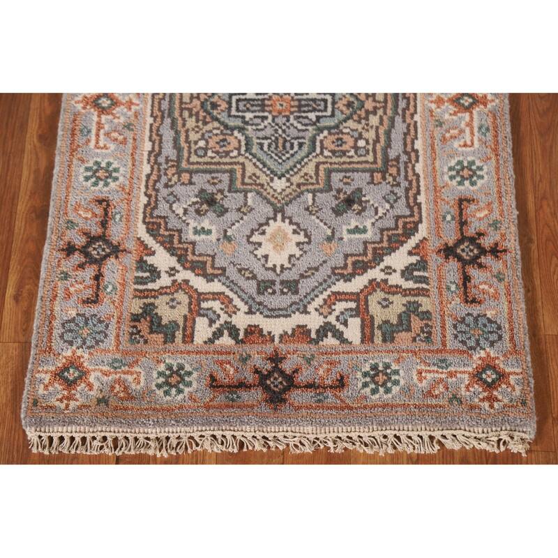Gray Heriz Serapi Oriental Accent Area Rug Handmade Wool Carpet - 2'0"x 3'0"