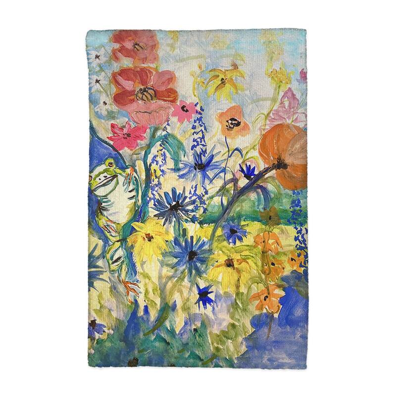 Frog & Garden Kitchen Towel - 16x25