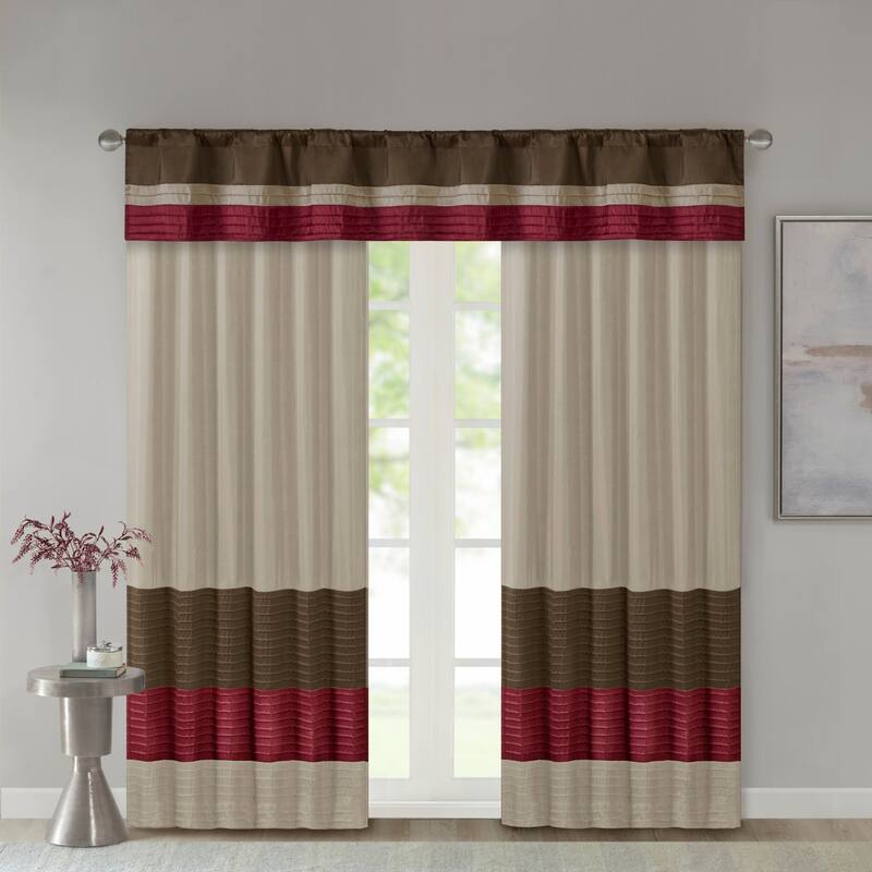 Madison Park Eastridge Polyoni Pintuck Window Valance