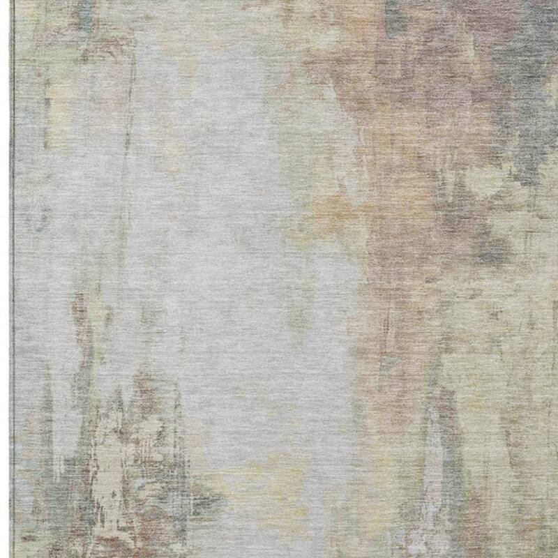 HomeRoots Abstract Transitional Rectangle Outdoor Rug