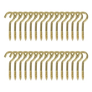 30pcs Cup Ceiling Hooks Durable Metal Screw in Hanger Hooks for Home Office  - Bed Bath & Beyond - 29350305