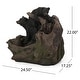 preview thumbnail 3 of 9, Datona Outdoor Outdoor Bears on a Log Fountain by Christopher Knight Home