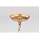 preview thumbnail 6 of 11, 15" Whispire Matte Gold 15-inch Ceiling Pendant Light with Caged Drum