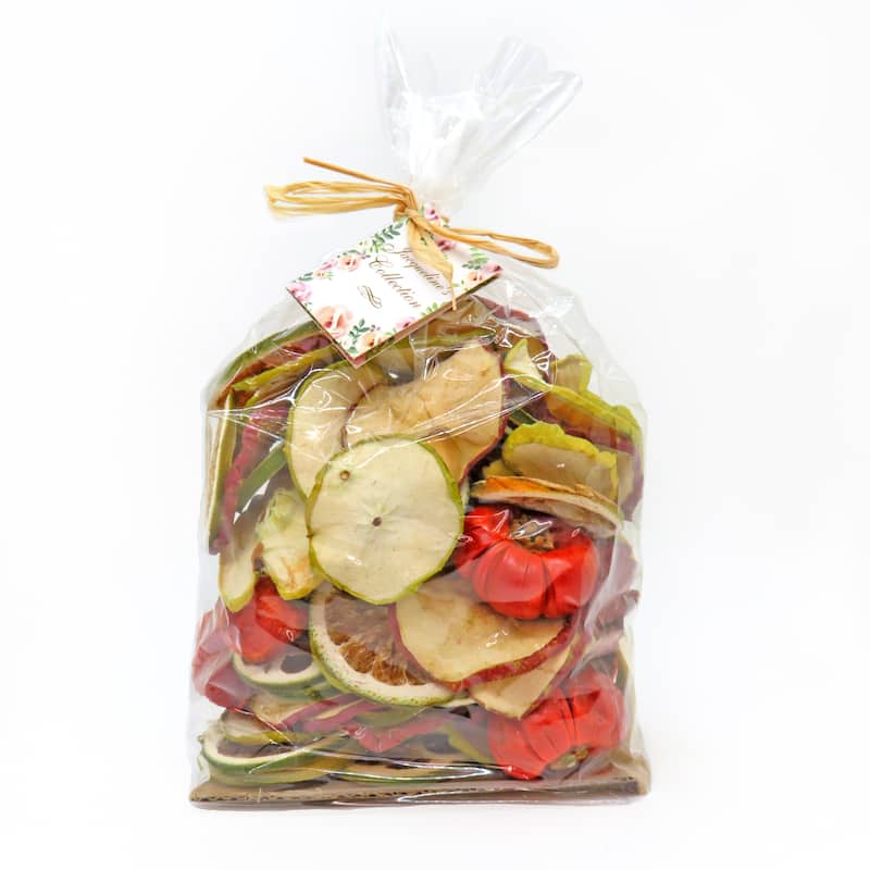 6" 250 Gram Mixed Potpourri Red and Green Apples, Sliced Limes, Chiles - 6 in