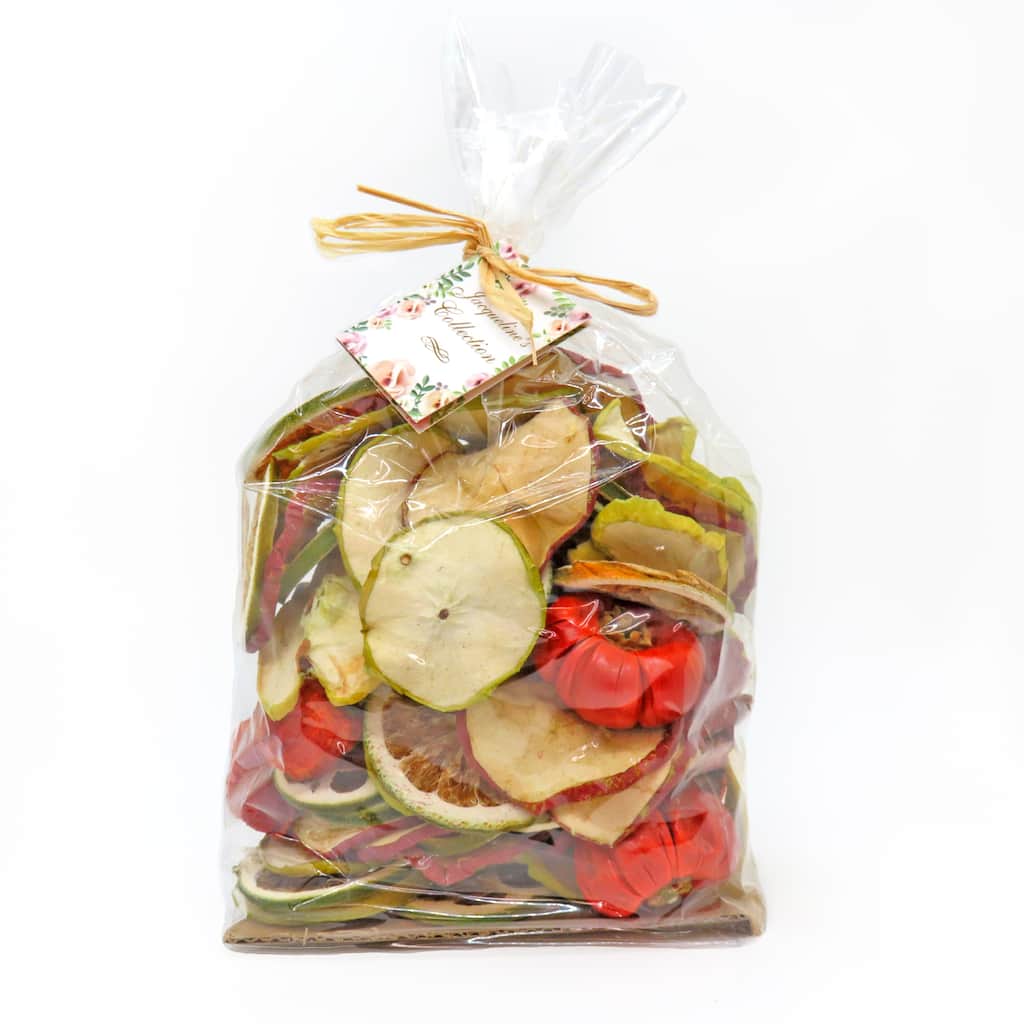 6" 250 Gram Mixed Potpourri Red and Green Apples, Sliced Limes, Chiles - 6 in