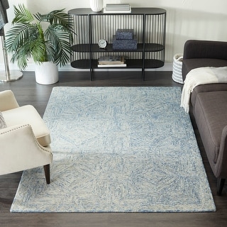 Duck Egg Shaggy Rug Thick Soft Bedroom Rugs Ocean Blue Non Shed Living Room Rug 