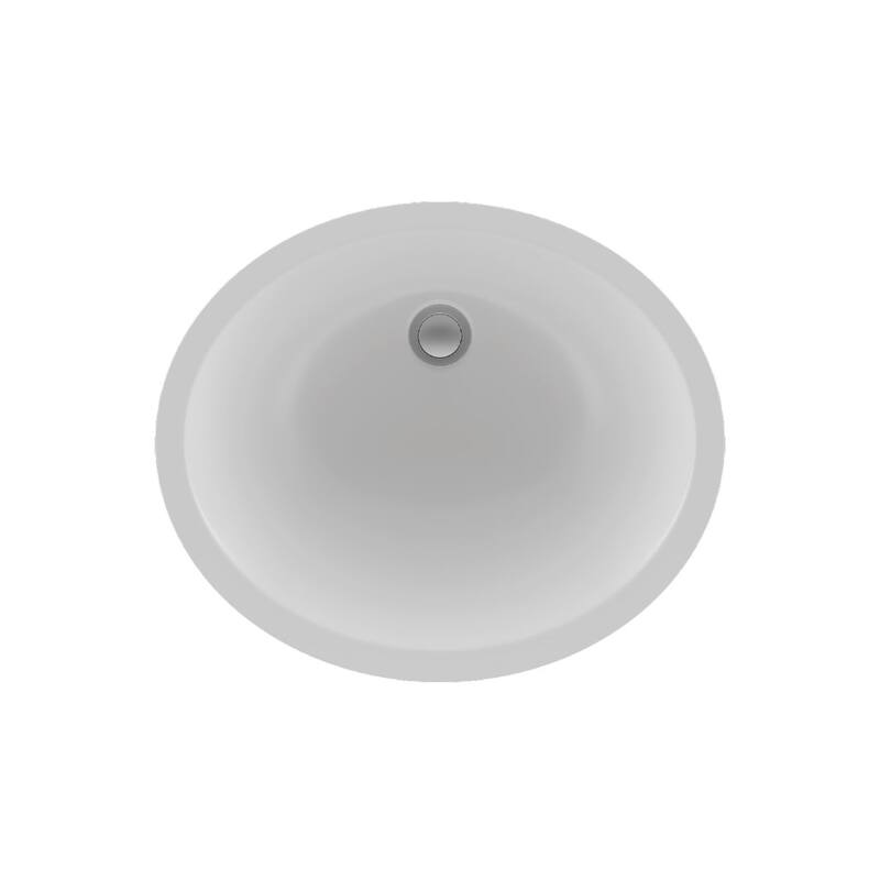 Lexicon Platinum V210 Quartz Composite Oval Vanity Sink - Galaxy White