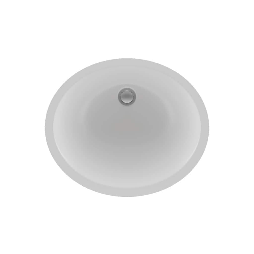 Lexicon Platinum V210 Quartz Composite Oval Vanity Sink - Galaxy White