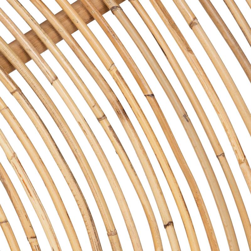 Nina Modern Bohemian Honey Rattan Queen Size Standalone Headboard