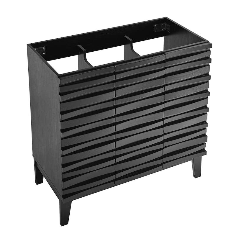Swiss Madison Vincennes 36" Freestanding Bathroom Vanity Cabinet without Top in Black Oak