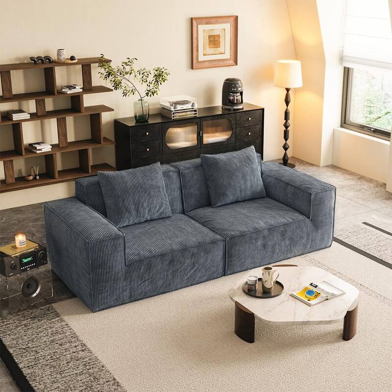 Chenille Foam Sectional Sofa