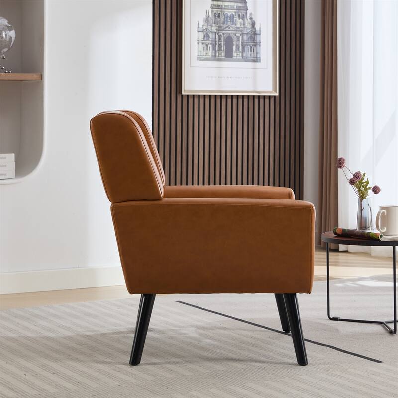 Modern Ergonomics Accent Chair with Black Legs