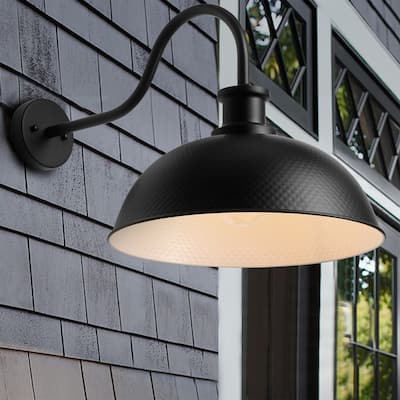 1-Light Creative Black Vintage Style Wall Sconces Outdoor Lights - 16"D×4.7"W×15"H