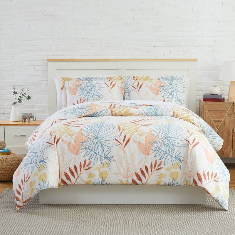 Tropic Leaf Oversized Comforter Set