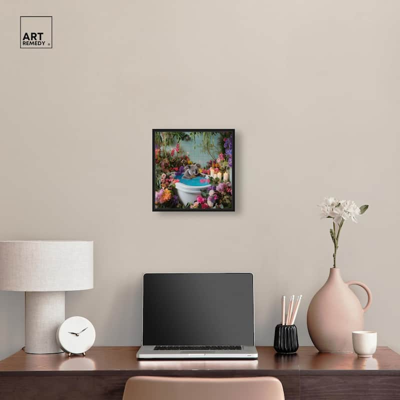 Koala Bath Canvas by Art Remedy