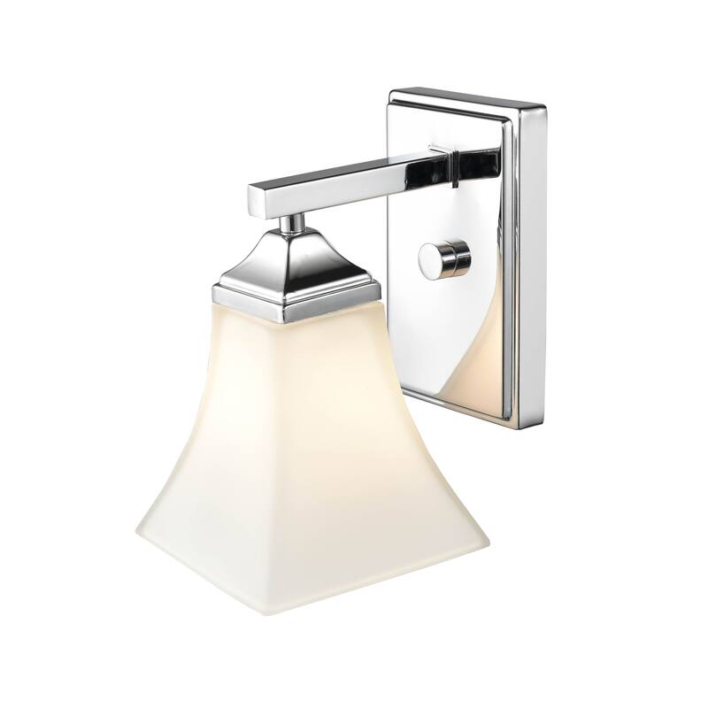 Millennium Lighting Metal 1 Light Wall Sconce with Etched White Glass