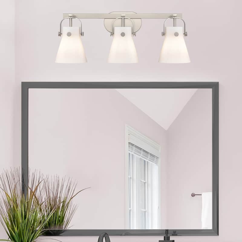 Innovations Lighting 423-3W-10-27 Pilaster II Cone Vanity Pilaster II